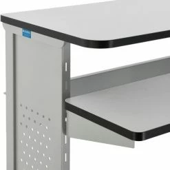 Global Industrial Mobile Computer Workstation & Standing Desk With Keyboard & Mouse Tray, Gray 12 Global Industrial Mobile Computer Workstation & Standing Desk With Keyboard & Mouse Tray, Gray -Outlet Desks & Workstations Store 277216GG 04