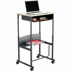 Safco® Carpet Casters for AlphaBetter (Set of 4), Black -Outlet Desks & Workstations Store 28431 1210BL InUse