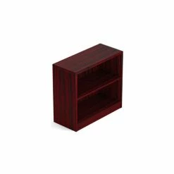Global Furniture Group Offices To Go™ 1 Shelf Bookcase in Mahogany - Executive Modular Furniture