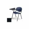 KFI Seating Designer Stacking Arm Chair Desk w/ Left Handed Tablet - Charcoal Seat & Back