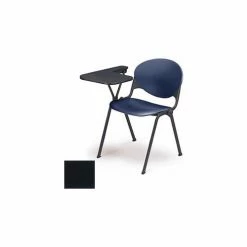 KFI Seating Designer Stacking Arm Chair Desk w/ Right Handed Tablet - Charcoal Seat & Back