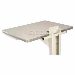 Global Industrial™ Mobile Computer Cart, 27"W x 24-1/2"D x 41"H, Beige -Outlet Desks & Workstations Store 309235BG 05