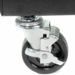 Global Industrial™ Medical Computer Cart, 27"W x 24-1/2"D x 41"H, Black -Outlet Desks & Workstations Store 309235BKA 09