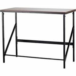 Safco® Elevate Standing-Height Desk, 24"D x 48"W x 50"H, Walnut