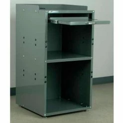 Stackbin Open Computer Cabinet, 27"W x 24"D x 42"H, Blue -Outlet Desks & Workstations Store 4 SCO 2
