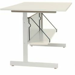 Interion By Global Industrial Interion® 48"W Accessory Shelf For Computer Workstation, Gray -Outlet Desks & Workstations Store 430042PY 01