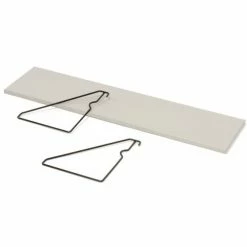 Interion By Global Industrial Interion® 48"W Accessory Shelf For Computer Workstation, Gray