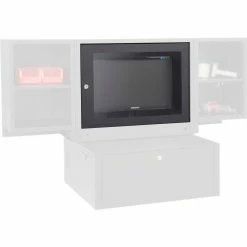 Optional Door with Acrylic Window For Global Industrial™ Fold-Out Computer Cabinet, Black -Outlet Desks & Workstations Store 436912 02