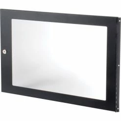 Optional Door with Acrylic Window For Global Industrial™ Fold-Out Computer Cabinet, Black -Outlet Desks & Workstations Store 436912 03