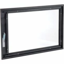 Optional Door with Acrylic Window For Global Industrial™ Fold-Out Computer Cabinet, Black -Outlet Desks & Workstations Store 436912 06