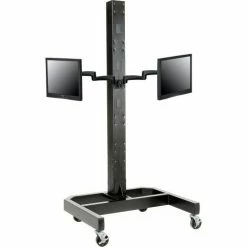 Global Industrial Dual Arm Adaptor For Fixed Height or Gas Spring Monitor Arms, Black 13 Global Industrial Dual Arm Adaptor For Fixed Height or Gas Spring Monitor Arms, Black -Outlet Desks & Workstations Store 436947BK 04