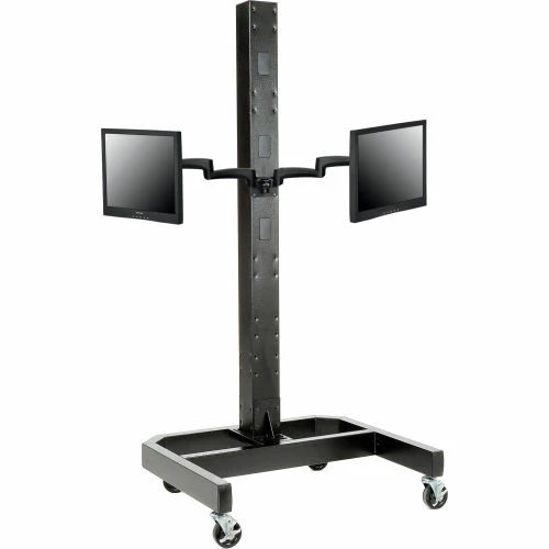 Global Industrial Dual Arm Adaptor For Fixed Height or Gas Spring Monitor Arms, Black 5 Global Industrial Dual Arm Adaptor For Fixed Height or Gas Spring Monitor Arms, Black - Image 5