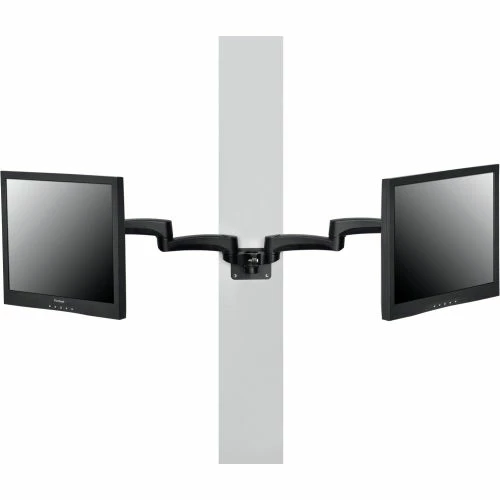 Global Industrial Dual Arm Adaptor For Fixed Height or Gas Spring Monitor Arms, Black 6 Global Industrial Dual Arm Adaptor For Fixed Height or Gas Spring Monitor Arms, Black - Image 6