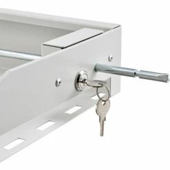 Global Industrial™ Locking Laptop Tray, Fits Up to 17" Laptops, Beige -Outlet Desks & Workstations Store 436952BG 03