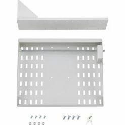 Global Industrial™ Locking Laptop Tray, Fits Up to 17" Laptops, Beige -Outlet Desks & Workstations Store 436952BG 04