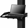 Global Industrial™ Locking Laptop Tray, Fits Up to 17" Laptops, Black