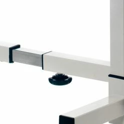 Global Industrial Tilting Adjustable Height Mobile Laptop Desk, 36"W, White -Outlet Desks & Workstations Store 436966WG 09