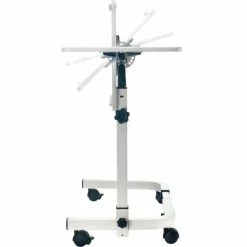 Global Industrial Tilting Adjustable Height Mobile Laptop Desk, 36"W, White -Outlet Desks & Workstations Store 436966WG 16