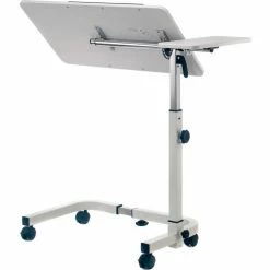 Global Industrial Tilting Adjustable Height Mobile Laptop Desk, 30"W, White 22 Global Industrial Tilting Adjustable Height Mobile Laptop Desk, 30"W, White -Outlet Desks & Workstations Store 436966WH 03
