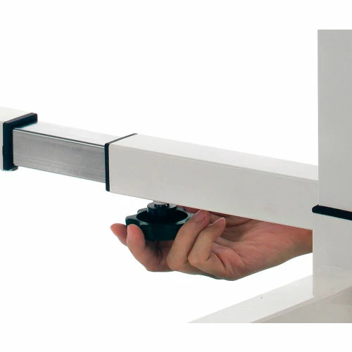 Global Industrial Tilting Adjustable Height Mobile Laptop Desk, 30"W, White 10 Global Industrial Tilting Adjustable Height Mobile Laptop Desk, 30"W, White - Image 10