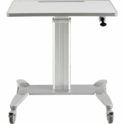 Global Industrial Sit-Stand Mobile Desk With Tablet Slot, Gray/Silver 11 Global Industrial Sit-Stand Mobile Desk With Tablet Slot, Gray/Silver -Outlet Desks & Workstations Store 436968 03