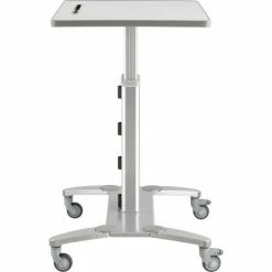 Global Industrial Sit-Stand Mobile Desk With Tablet Slot, Gray/Silver 12 Global Industrial Sit-Stand Mobile Desk With Tablet Slot, Gray/Silver -Outlet Desks & Workstations Store 436968 04