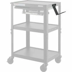 Scanner Holder For Global Industrial Powered Laptop Carts -Outlet Desks & Workstations Store 436993BK 03