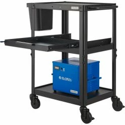 Slide Out Printer Tray For Global Industrial™ Powered Laptop Carts -Outlet Desks & Workstations Store 436995BK 04