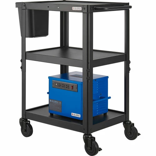 Global Industrial Mobile Powered Laptop Cart with 40AH Battery 4 Global Industrial Mobile Powered Laptop Cart with 40AH Battery - Image 4