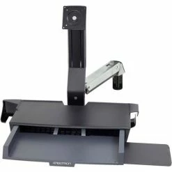 Ergotron® 45-260-026 StyleView® Sit-Stand Combo Arm with Worksurface, Polished Aluminum -Outlet Desks & Workstations Store 45 260 026 g2