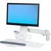 Ergotron® 45-266-216 StyleView® Sit-Stand Combo Arm, White