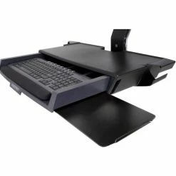 Ergotron® 45-270-026 StyleView® Sit-Stand Combo System with Worksurface, Polished Aluminum -Outlet Desks & Workstations Store 45 270 026 g2