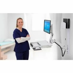 Ergotron® 45-270-216 StyleView® Sit-Stand Combo System with Worksurface, White -Outlet Desks & Workstations Store 45 270 216 g3