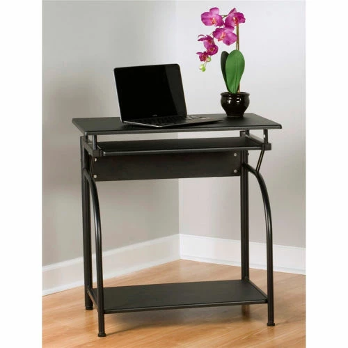 Comfort Products OneSpace 50-1001 Stanton Computer Desk with Pull-Out Keyboard Tray, Black 5 Comfort Products OneSpace 50-1001 Stanton Computer Desk with Pull-Out Keyboard Tray, Black - Image 5