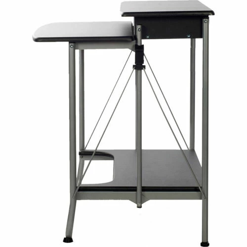 Comfort Products OneSpace 50-1010QA Freeley Folding Computer Desk, Black/Silver 3 Comfort Products OneSpace 50-1010QA Freeley Folding Computer Desk, Black/Silver - Image 3