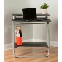 Comfort Products OneSpace 50-1010QA Freeley Folding Computer Desk, Black/Silver 16 Comfort Products OneSpace 50-1010QA Freeley Folding Computer Desk, Black/Silver -Outlet Desks & Workstations Store 50 1010QA 7