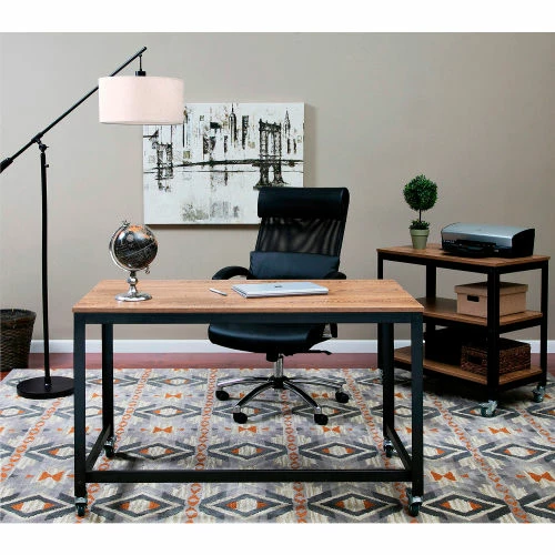 OneSpace Mobile Loft Writing Desk - Steel with Wood Surface 6 OneSpace Mobile Loft Writing Desk - Steel with Wood Surface - Image 6