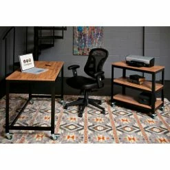 OneSpace Mobile Loft Writing Desk - Steel with Wood Surface 19 OneSpace Mobile Loft Writing Desk - Steel with Wood Surface -Outlet Desks & Workstations Store 50 JN1605DSK2 LIFESTYLE B