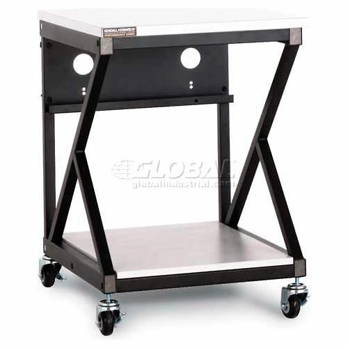 Kendall Howard 24" Performance 300 Series LAN Station with Full Bottom Shelf, Folkstone Gray 2 Kendall Howard 24" Performance 300 Series LAN Station with Full Bottom Shelf, Folkstone Gray - Image 2