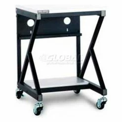 Kendall Howard™ 24" Performance 400 Series LAN Station with Half Bottom Shelf, Folkstone Gray