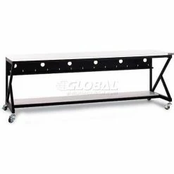 Kendall Howard 96" Performance 400 Series LAN Station with Half Bottom Shelf, Folkstone Gray 7 Kendall Howard 96" Performance 400 Series LAN Station with Half Bottom Shelf, Folkstone Gray -Outlet Desks & Workstations Store 5000 3 400 96 A