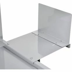 Global Industrial™ Mobile Computer Workstation with Printer Shelf and CPU Holder, Gray -Outlet Desks & Workstations Store 506693 09
