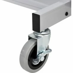 Global Industrial™ Mobile Computer Workstation with Printer Shelf and CPU Holder, Gray -Outlet Desks & Workstations Store 506693 10