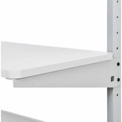 Global Industrial™ Mobile Computer Workstation with Printer Shelf and CPU Holder, Gray -Outlet Desks & Workstations Store 506693 13