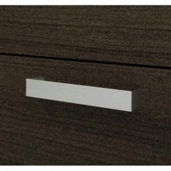 Bestar® Ridgely Series U-Shaped Desk With Dark Chocolate & White Chocolate Finish -Outlet Desks & Workstations Store 52414 79 close up poignee