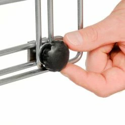 Nexel Chrome Wire Shelf Computer Workstation with Keyboard Tray, 30"W x 24"D x 42"H 23 Nexel Chrome Wire Shelf Computer Workstation with Keyboard Tray, 30"W x 24"D x 42"H -Outlet Desks & Workstations Store 579208 08