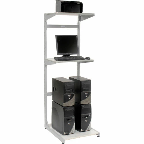 Global Industrial™ 24" Computer Server Station, 24"W x 30"D x 74"H, Gray, Unassembled 1 Global Industrial™ 24" Computer Server Station, 24"W x 30"D x 74"H, Gray, Unassembled