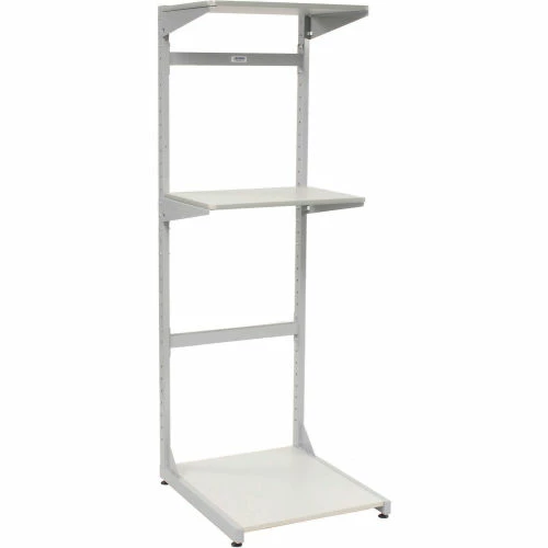 Global Industrial™ 24" Computer Server Station, 24"W x 30"D x 74"H, Gray, Unassembled 2 Global Industrial™ 24" Computer Server Station, 24"W x 30"D x 74"H, Gray, Unassembled - Image 2