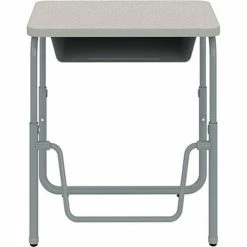 Safco® AlphaBetter 2.0 Height Adjustable Desk, Book Box, Pendulum Bar 22"-30"H, Gray 17 Safco® AlphaBetter 2.0 Height Adjustable Desk, Book Box, Pendulum Bar 22"-30"H, Gray -Outlet Desks & Workstations Store 59212 1222GR Front Extended