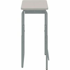 Safco® AlphaBetter 2.0 Height Adjustable Desk, Book Box, Pendulum Bar 29"-43"H, Gray -Outlet Desks & Workstations Store 59222 1224GR Side Extended